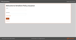 Desktop Screenshot of policyissuance.vertafore.com